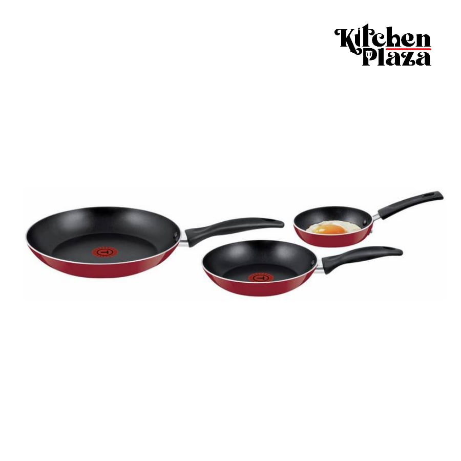 Tefal Easy Care Red Frying Pan 3pcs Cookware Set Kitchen Plaza