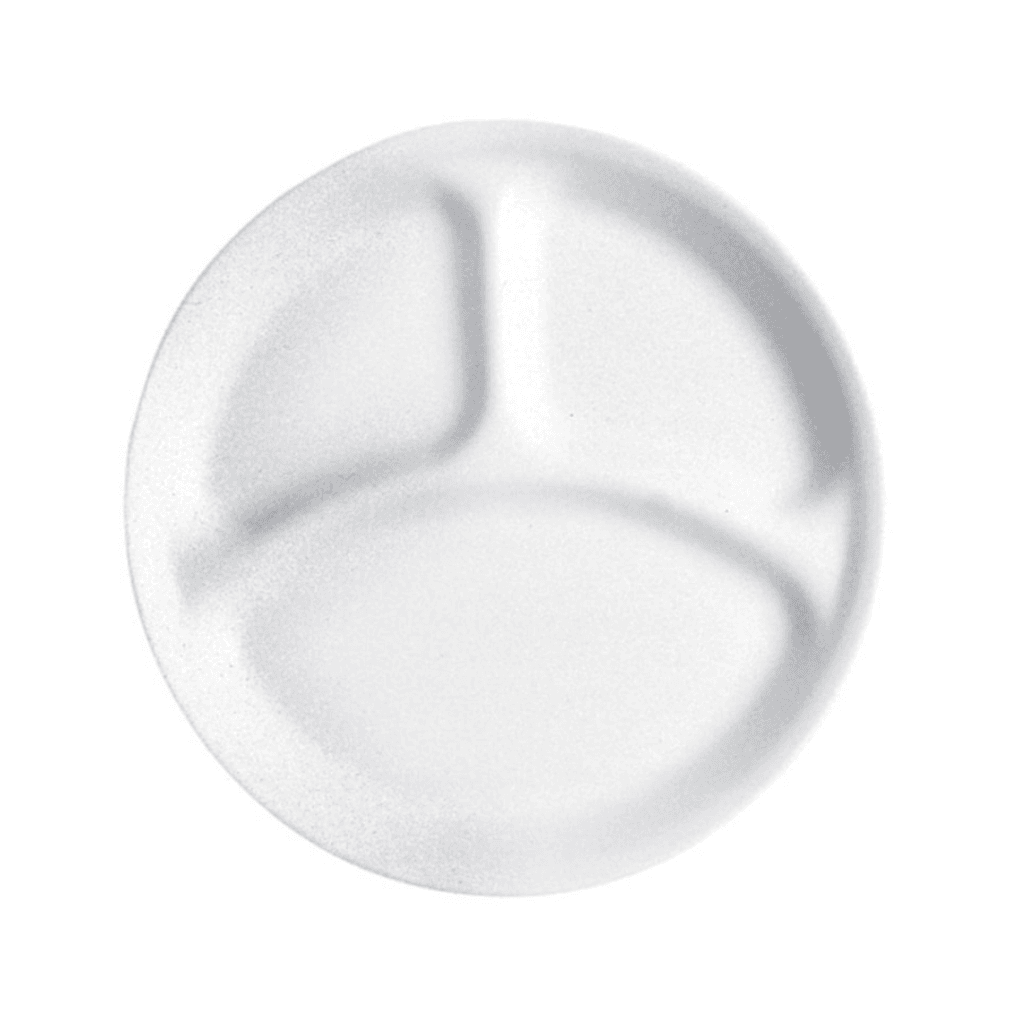 Corelle Livingware Divided Plate Plate Winter Frost White 26cm