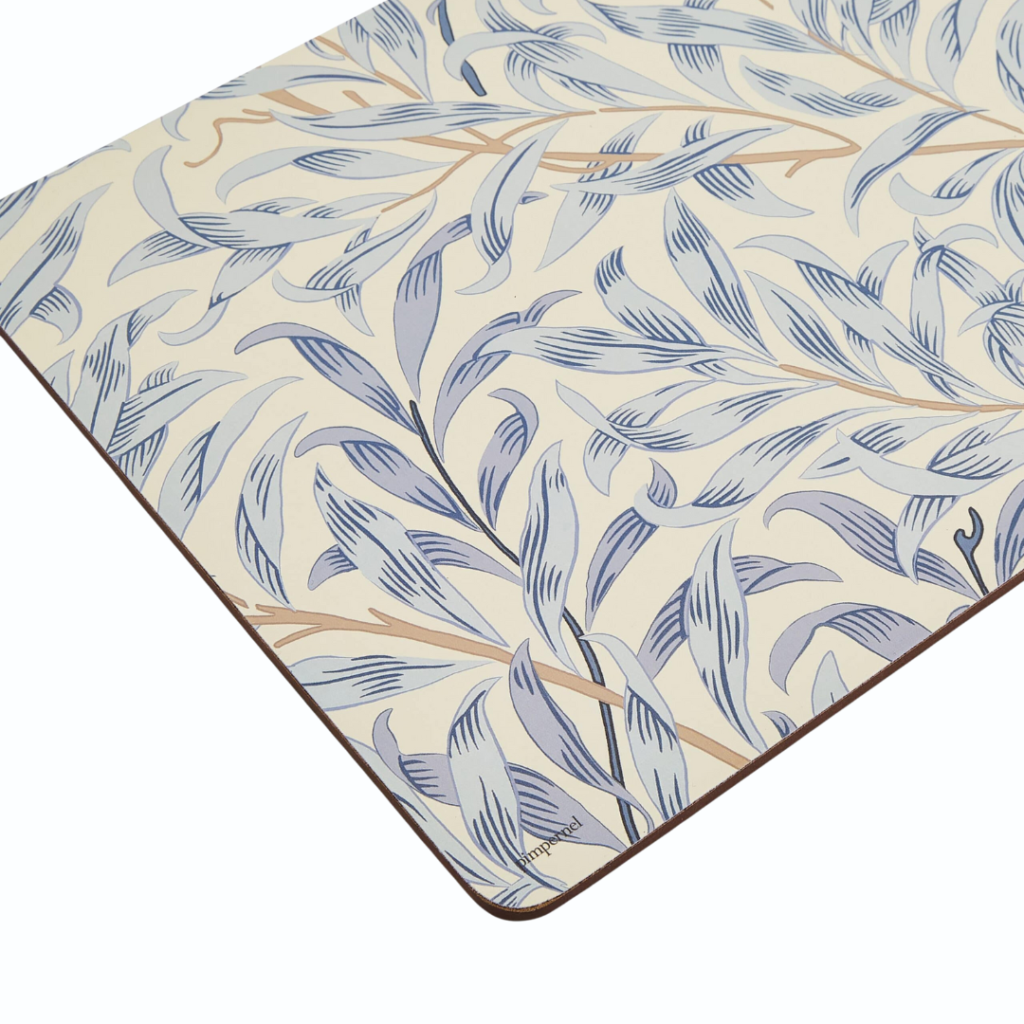 Portmeirion Pimpernel Morris&Co. Willow Bough Blue Placemats Set of 6 Best Quality Kitchen Plaza
