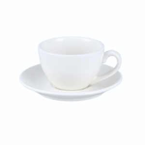 Luna Cup & Saucer Set – 220ML Ceramic Coffee Cup (1 Pair)