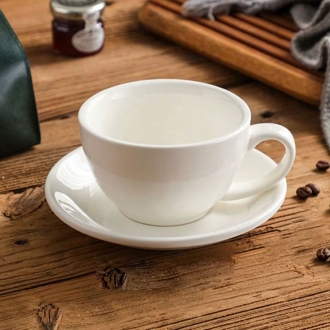 Nordic Luna Ceramic Cup&Saucer (220mL) (6)