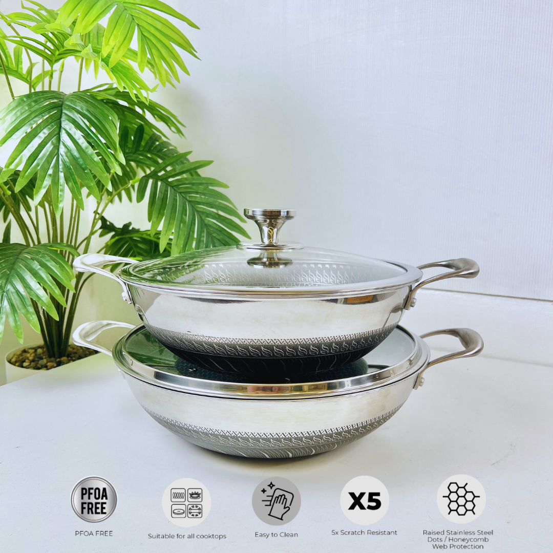 HexaCook Double Wok Value Set (5)