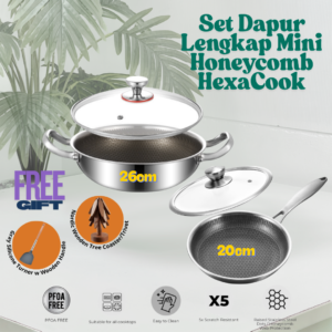 Set Dapur Lengkap Mini Honeycomb HexaCook