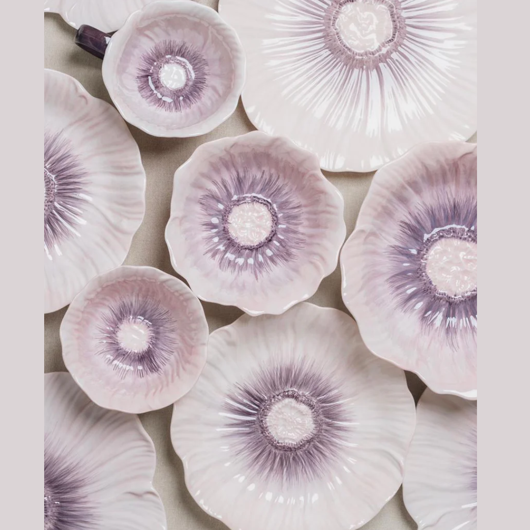 Poppy Bloom Ceramic Flower Purple Series (1Pc) (8)
